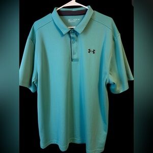 Under Armour Men's 2XL Teal Polo Shirt